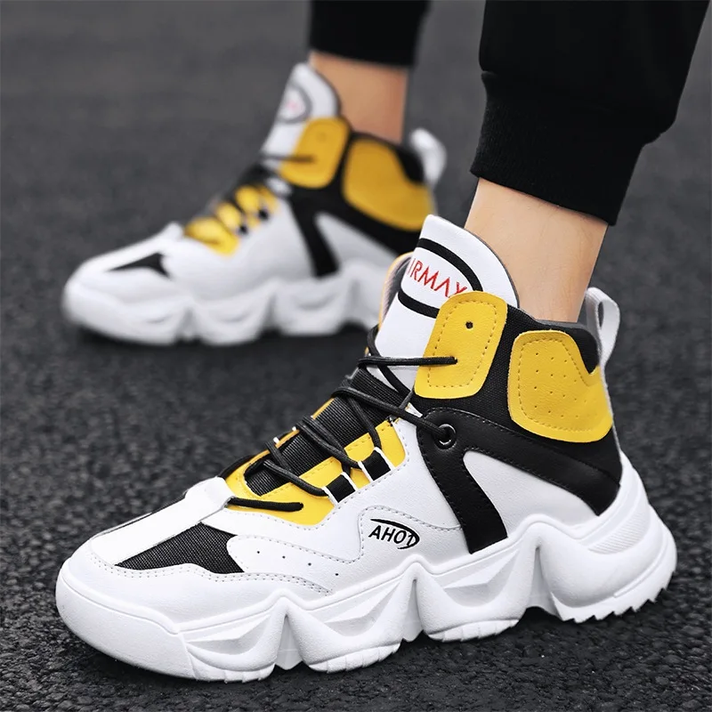 Sports MEN'S SHOES New Style Autumn & Winter Casual Shoes Men Versitile Fashion Cool Extra High Trendy Shoes High-top Board Shoe
Sports MEN'S SHOES New Style Autumn & Winter Casual Shoes Men Versitile Fashion Cool Extra High Trendy Shoes High-top Board Shoe