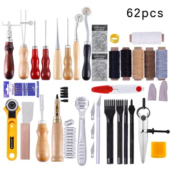 62X Leather Craft Tool Punch Kit Stitching Carving Working Sewing Saddle Groover
62X Leather Craft Tool Punch Kit Stitching Carving Working Sewing Saddle Groover