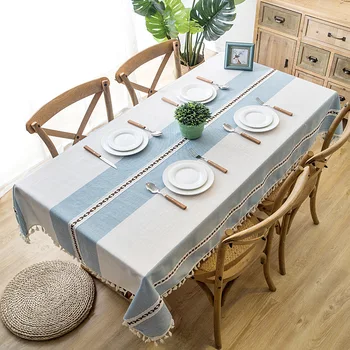 New Plaid Decorative Linen Tablecloth with Tassel Waterproof Thicken Rectangular Wedding Dining Table Cover Tea Table Cloth
New Plaid Decorative Linen Tablecloth with Tassel Waterproof Thicken Rectangular Wedding Dining Table Cover Tea Table Cloth
