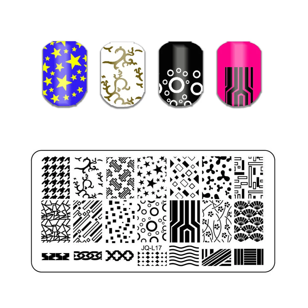 1 шт./лот Konad Design Stamp Image Nail Art штамповочная пластина DIY Plate шаблон|Шаблоны для