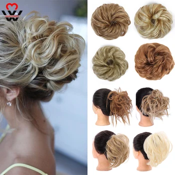 MANWEI Hair Extensions Wavy Curly Messy Hair Bun Extensions Donut Hair Chignons Hair Piece Wig Hairpiece Headwear
MANWEI Hair Extensions Wavy Curly Messy Hair Bun Extensions Donut Hair Chignons Hair Piece Wig Hairpiece Headwear