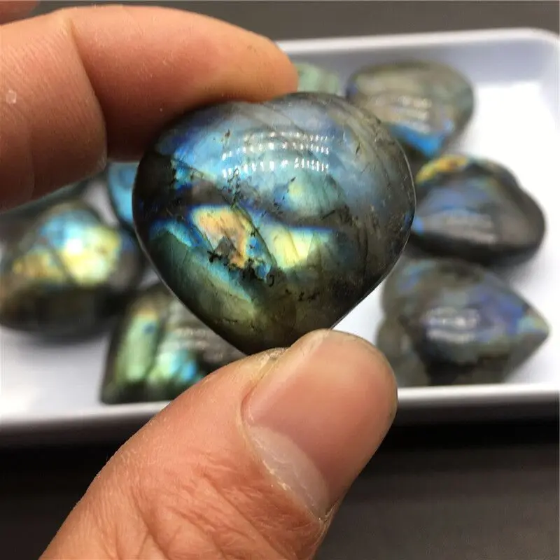 1PC Labradorite Heart Moonstone Positive Energy Reiki Gems Crystal Heart Healing
1PC Labradorite Heart Moonstone Positive Energy Reiki Gems Crystal Heart Healing
