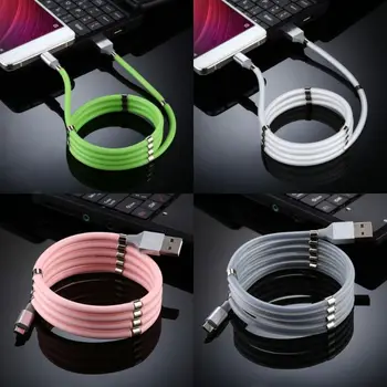 1m Universal 3A Magnetic Absorption Self Winding USB to Micro USB Data Fast Charging Cable For Mobile Phone Cellphone Tablet Hot
1m Universal 3A Magnetic Absorption Self Winding USB to Micro USB Data Fast Charging Cable For Mobile Phone Cellphone Tablet Hot
