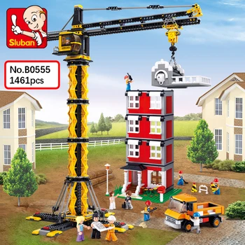 Sluban B0555 Engineering Tower Crane Truck Vehicle Figure DIY 3D Model 212pcs Mini Building Blocks Brick Toy for Children no Box
Sluban B0555 Engineering Tower Crane Truck Vehicle Figure DIY 3D Model 212pcs Mini Building Blocks Brick Toy for Children no Box