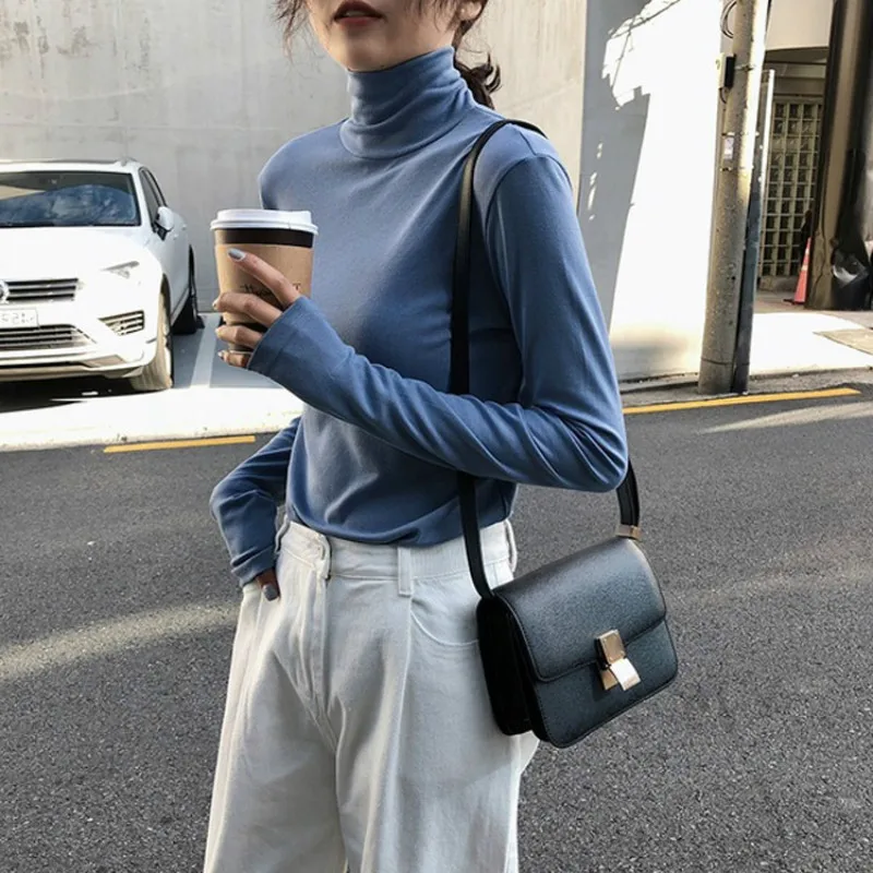 Stacked collar jacket Autumn and Winter 2019 new high collar jacket thin long sleeve bottom shirt
Stacked collar jacket Autumn and Winter 2019 new high collar jacket thin long sleeve bottom shirt