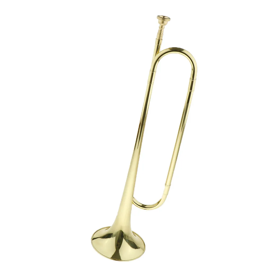 B Flat Cavalry Trumpet Bugle Horn Instrument for School Students Marching Band Drum Team B Flat Cavalry Trumpet Bugle Horn Instrument for School Students Marching Band Drum Team