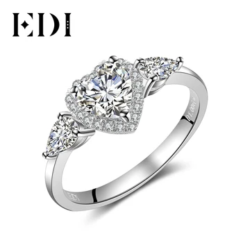 EDI Three Stone Heart Shape 6mm Moissanites Diamond 14k White Gold Engagement Ring For Women Wedding Bands Fine Jewelry 
EDI Three Stone Heart Shape 6mm Moissanites Diamond 14k White Gold Engagement Ring For Women Wedding Bands Fine Jewelry