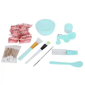 Face Mask Mixing Bowl Set Cosmetic Applying Tools Blue with 30pcs Mask Sheet Papers Makeup Tool Kits
Face Mask Mixing Bowl Set Cosmetic Applying Tools Blue with 30pcs Mask Sheet Papers Makeup Tool Kits