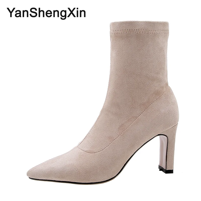 YANSHENGXIN Shoes Woman Boots Stretch Socks Mid-Calf Boots Genuine Fur Pointed Toe Women Shoes Autumn Winter Boots Lady Booties
YANSHENGXIN Shoes Woman Boots Stretch Socks Mid-Calf Boots Genuine Fur Pointed Toe Women Shoes Autumn Winter Boots Lady Booties