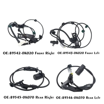 4Pcs ABS Wheel Speed Sensor Front+Rear for Toyota Hilux Vigo 
4Pcs ABS Wheel Speed Sensor Front+Rear for Toyota Hilux Vigo