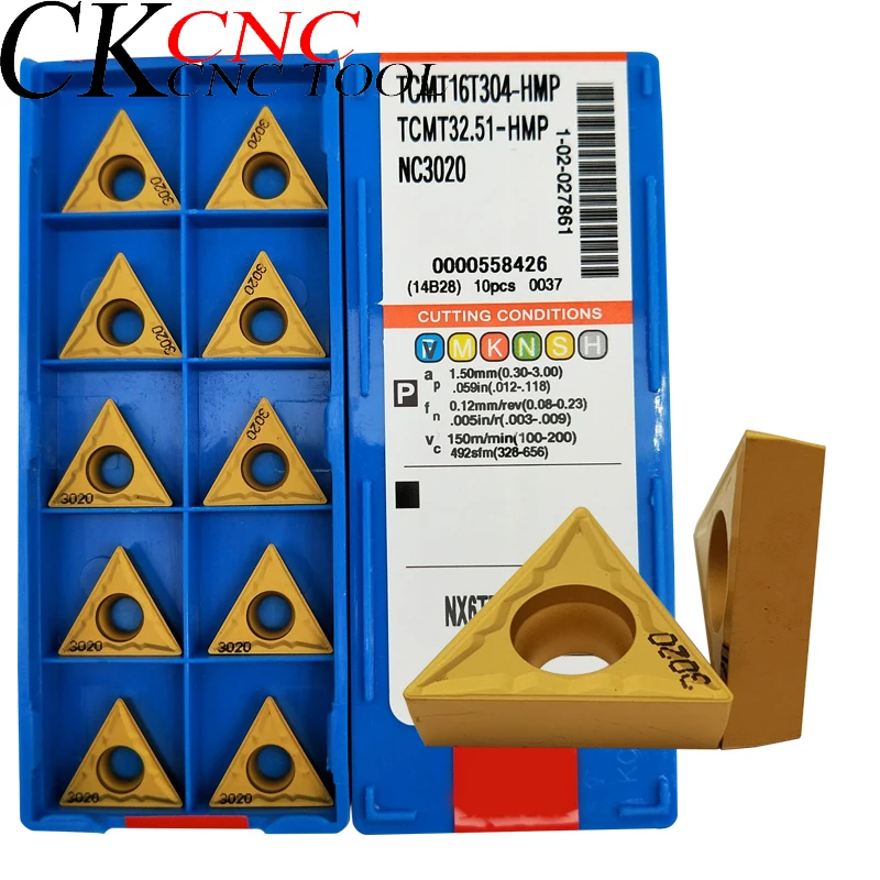 10pcs TCMT16T304-HMP NC3020 TCMT32.51-HMP NC3020 high quality cnc lathe lnternal turning tools cutting insert For steel parts
10pcs TCMT16T304-HMP NC3020 TCMT32.51-HMP NC3020 high quality cnc lathe lnternal turning tools cutting insert For steel parts
