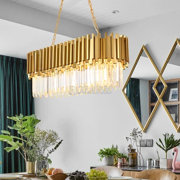 Modern K9 Crystal Chandelier Lighting Retangular LED Chandelier Light Boat Crystal Chandelier Lamps Indoor Lighting 
Modern K9 Crystal Chandelier Lighting Retangular LED Chandelier Light Boat Crystal Chandelier Lamps Indoor Lighting
