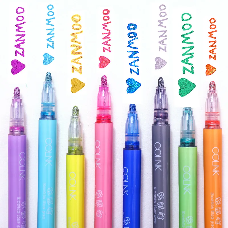 Double Line Pen Contour Pen 8 Color DIY Planner Book Pen Colorful Student Graffiti Painting Diy Hand-painted Marker Highlighter
Double Line Pen Contour Pen 8 Color DIY Planner Book Pen Colorful Student Graffiti Painting Diy Hand-painted Marker Highlighter