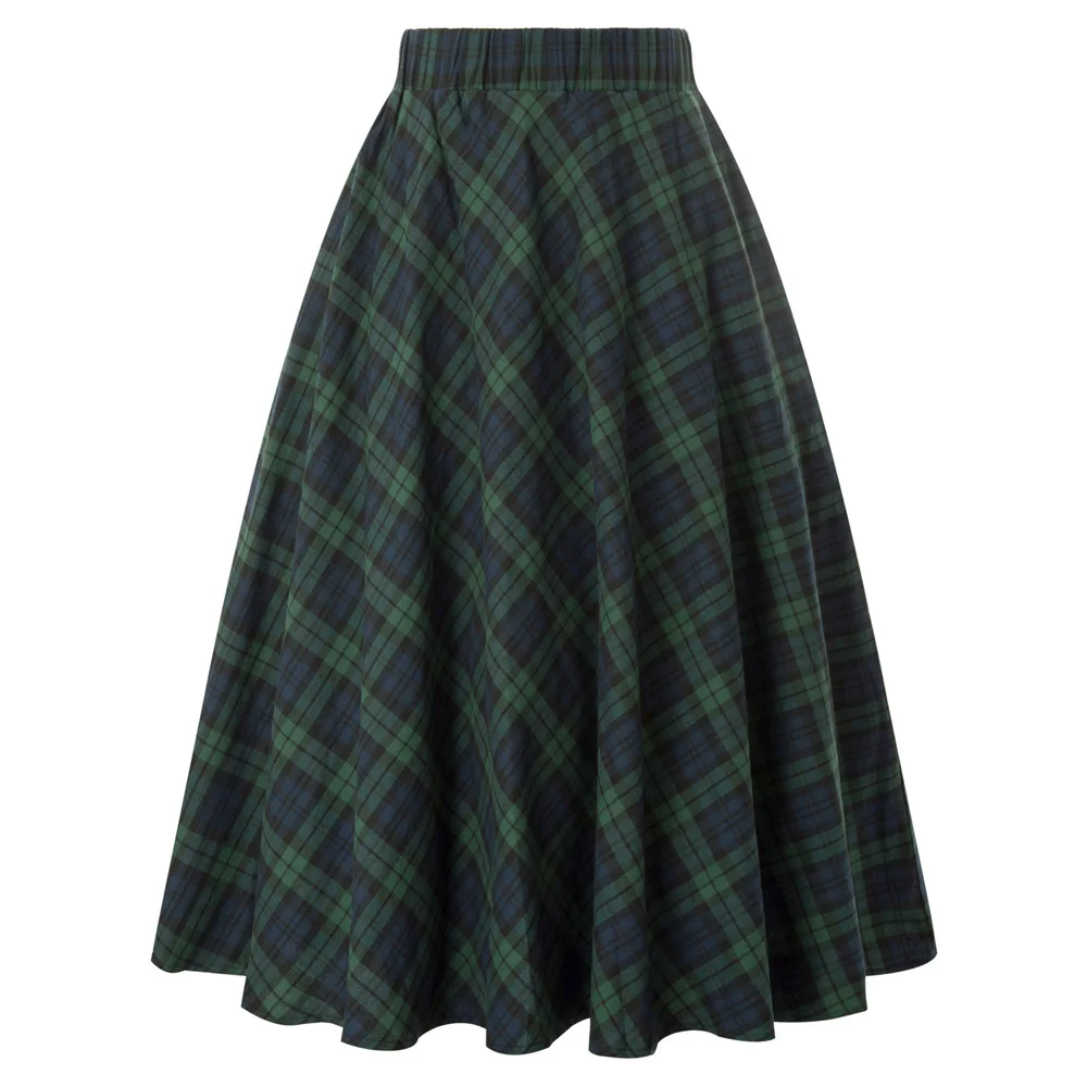 KK Women's Cotton Vintage Fashion Grid Pattern Plaid Cotton A-Line Skirt Plus Size High Waist Plaid Women Skirt jupe femme
KK Women's Cotton Vintage Fashion Grid Pattern Plaid Cotton A-Line Skirt Plus Size High Waist Plaid Women Skirt jupe femme