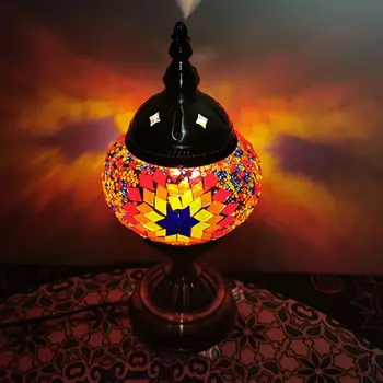 Retro Turkey Style Rainbow Mosaic Glass Shell Lamp Exquisite Night Light Tabletop Switch Light With US Plug (Colorful)
Retro Turkey Style Rainbow Mosaic Glass Shell Lamp Exquisite Night Light Tabletop Switch Light With US Plug (Colorful)