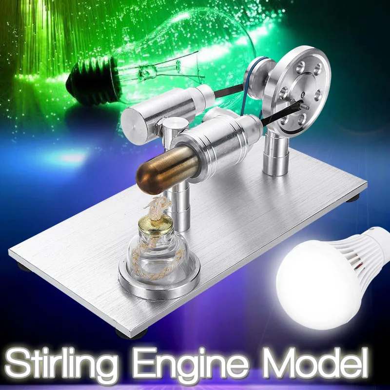 Mini DIY Stirling Engine Generator Model+bulb External Combustion Engine Kids School Demonstration Education Toys Gift
Mini DIY Stirling Engine Generator Model+bulb External Combustion Engine Kids School Demonstration Education Toys Gift
