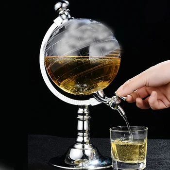Whiskey Decanter Set Globe Dispenser Transparent Glass Liquor Wine Drinks Juices Dispenser Western Restaurant Bar Glass Cup 
Whiskey Decanter Set Globe Dispenser Transparent Glass Liquor Wine Drinks Juices Dispenser Western Restaurant Bar Glass Cup