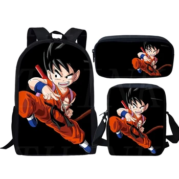 THIKIN Anime Dragon Ball Z Bagpack Set For Teen Boys Cartoon Children Saiyan Sun Goku Vegeta Backpack Kids School Book Bags New
THIKIN Anime Dragon Ball Z Bagpack Set For Teen Boys Cartoon Children Saiyan Sun Goku Vegeta Backpack Kids School Book Bags New