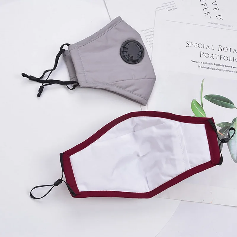 1PCS Skin Care Adult Black Face Cover Unisex Cotton Face Covers For Sports Camping With 10pcs Activated Carbon Pads Instock