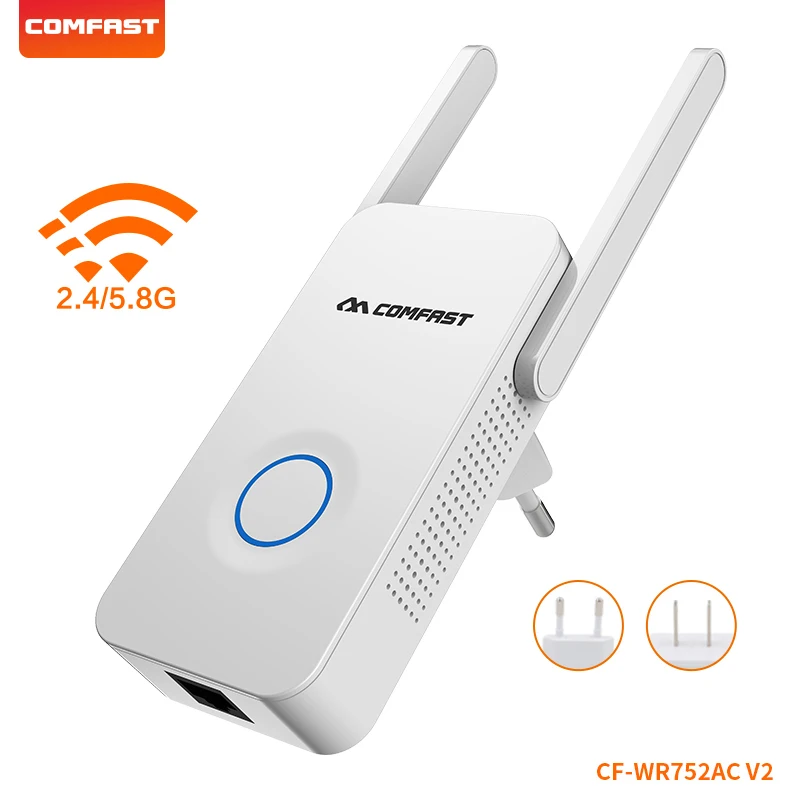 1200M wifi extender Signal Booster 802.11ac 2.4/5.8GHz dual-band wireless gigabit repeater 2*3dBi antenna router amplifier
1200M wifi extender Signal Booster 802.11ac 2.4/5.8GHz dual-band wireless gigabit repeater 2*3dBi antenna router amplifier