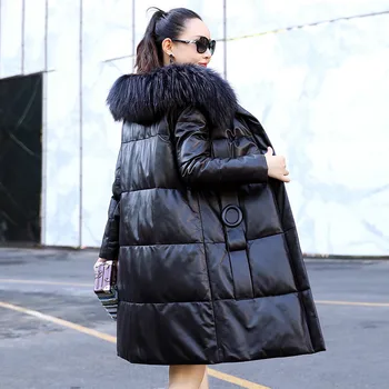 Real Genuine Leather Jacket Autumn Winter Coat Women Clothes 2020 Raccoon Dog Fur Collar Sheepskin Down Coat Korean Vintage Tops
Real Genuine Leather Jacket Autumn Winter Coat Women Clothes 2020 Raccoon Dog Fur Collar Sheepskin Down Coat Korean Vintage Tops