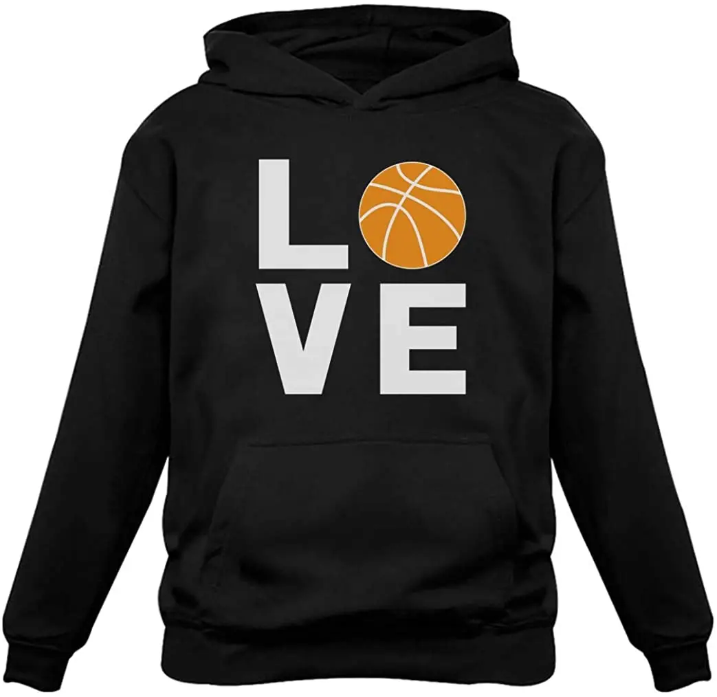

Love Basketball Sweatshirt Gift for Basketball Fans Player Cool Women Hoodie