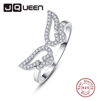 Elegant Ladies Fine Jewelry Clear 5MM White CZ S925 Sterling Silver Angel Wings Rings For Women Wedding Fashion Accessories
Elegant Ladies Fine Jewelry Clear 5MM White CZ S925 Sterling Silver Angel Wings Rings For Women Wedding Fashion Accessories