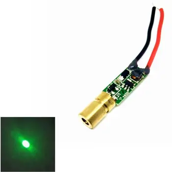 미니 그린 레이저 광 515nm 520nm 5mw 녹색 레이저 다이오드 도트 모듈 포인터 레벨, 조준 포지셔닝용