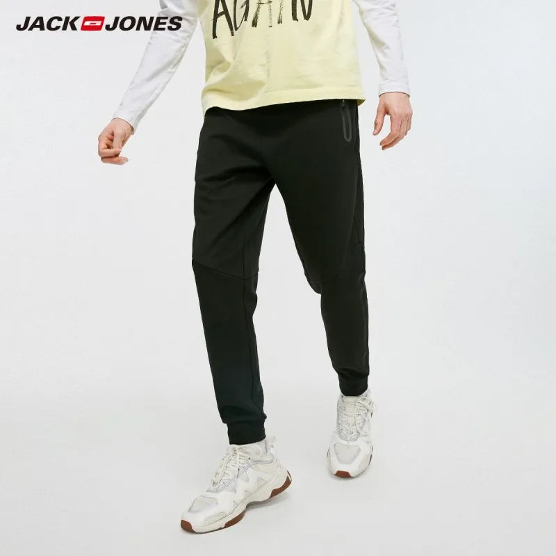 Мужские спортивные штаны джоггеры JackJones Стрейчевые облегающие для фитнеса