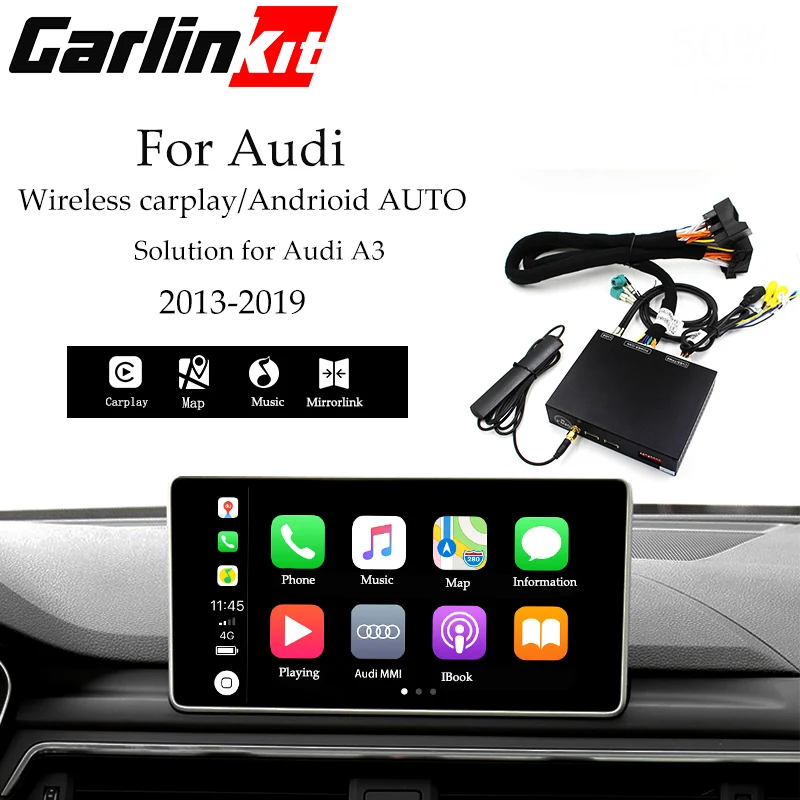 Carlinkit Wireless & USB Apple CarPlay Decoder for Audi Q3 2013-2018 muItimedia interface CarPlay & Android auto Retrofit Kit
Carlinkit Wireless & USB Apple CarPlay Decoder for Audi Q3 2013-2018 muItimedia interface CarPlay & Android auto Retrofit Kit