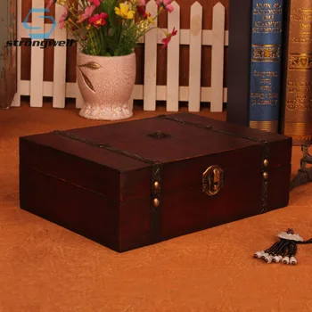 Strongwell Wooden Treasure Chest Storage Box Lock Organizer Case Foldable Small Wood Home Decor Container Trinket Jewelry Bin
Strongwell Wooden Treasure Chest Storage Box Lock Organizer Case Foldable Small Wood Home Decor Container Trinket Jewelry Bin