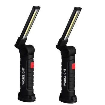 2Pc USB Charger 180 Degree Rotation Portable COB LED Work Light Magnet Flashlight Hook Folding Flashlight Black Small & Big
2Pc USB Charger 180 Degree Rotation Portable COB LED Work Light Magnet Flashlight Hook Folding Flashlight Black Small & Big