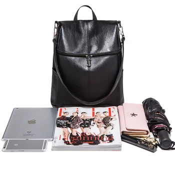 Travel Women Bag Anti-theft Zipper Backpack for Female Leather Shoulder School Bag College Teenage Pack sac a dos femme 
Travel Women Bag Anti-theft Zipper Backpack for Female Leather Shoulder School Bag College Teenage Pack sac a dos femme