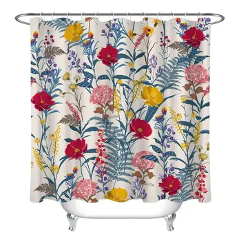 Waterproof Fabric Shower Curtain Set Blooming Flowers and Leaves Pattern 3D High-Definition Printing Does Not Fade 12 Shower
Waterproof Fabric Shower Curtain Set Blooming Flowers and Leaves Pattern 3D High-Definition Printing Does Not Fade 12 Shower