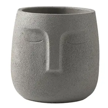 1Pc Abstract Cement Flowerpot Face Shaped Plant Holder Flower Pot Flower Holder Simple Flower Pot for Gift Decor Home
1Pc Abstract Cement Flowerpot Face Shaped Plant Holder Flower Pot Flower Holder Simple Flower Pot for Gift Decor Home