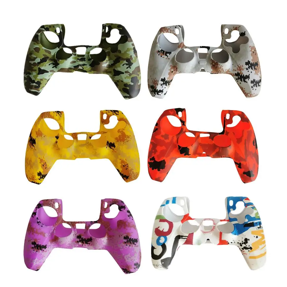 Silicone Cover For Sony PS5 Game Controller Protective Case Camouflage Non-slip Soft Gamepad Shell For Play Station 5
Silicone Cover For Sony PS5 Game Controller Protective Case Camouflage Non-slip Soft Gamepad Shell For Play Station 5