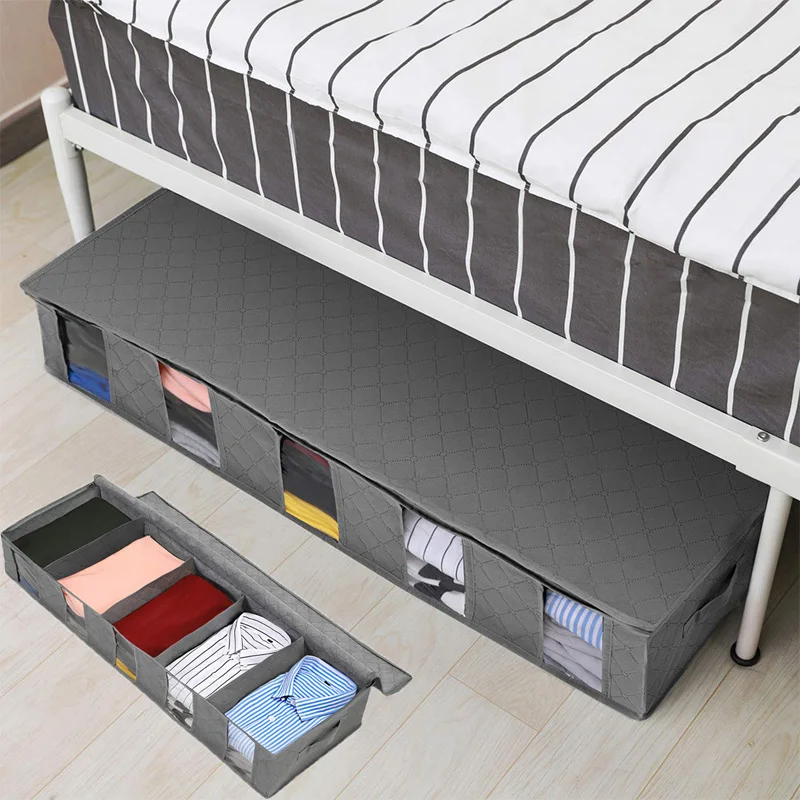 Foldable Storage Box Under Bed NonWoven Boxs Moisture-proof Drawer Organizer for Clothes Quilt Blanket Wardrobe Home Storage
Foldable Storage Box Under Bed NonWoven Boxs Moisture-proof Drawer Organizer for Clothes Quilt Blanket Wardrobe Home Storage