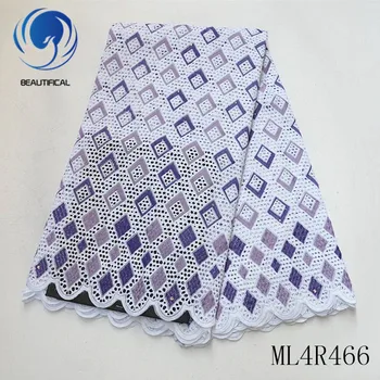 BEAUTIFICAL african lace fabrics wholesale price nigerian voile lace fabric punch cotton lace with stones 5yards ML4R466 
BEAUTIFICAL african lace fabrics wholesale price nigerian voile lace fabric punch cotton lace with stones 5yards ML4R466