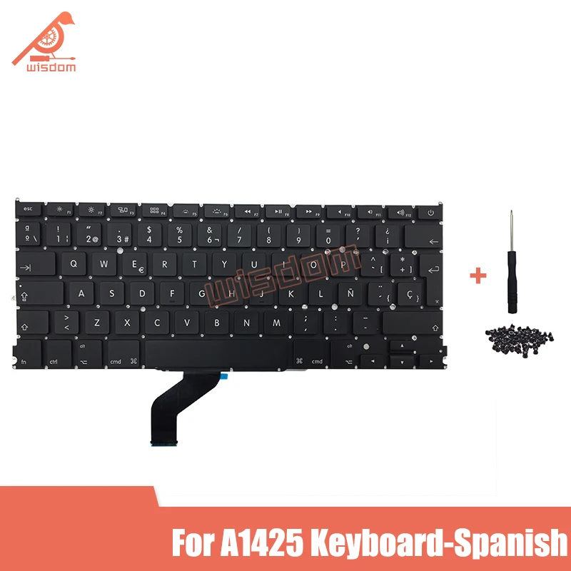 Full New A1425 Spanish keyboard For Apple Macbook Pro Retina 13" A1425 Laptop keyboard 2012 2013 Year
Full New A1425 Spanish keyboard For Apple Macbook Pro Retina 13" A1425 Laptop keyboard 2012 2013 Year