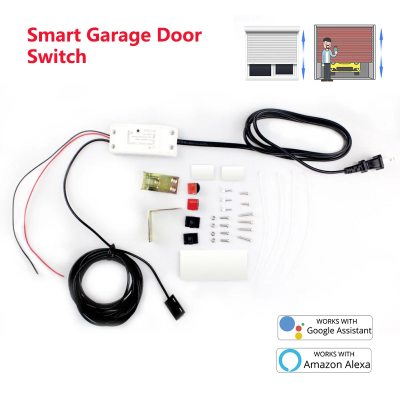 Smart Garage Door Switch Electric Garage Door Controller UK/US/EU type work with Alexa Google home control by Smart life/Tuya
Smart Garage Door Switch Electric Garage Door Controller UK/US/EU type work with Alexa Google home control by Smart life/Tuya