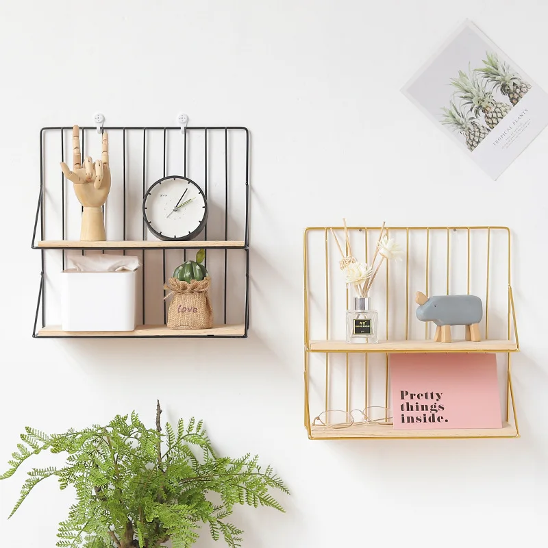 Nordic minimalist ins wind wrought iron multi-function double partition shelf creative home bathroom wall storage rack fashion
Nordic minimalist ins wind wrought iron multi-function double partition shelf creative home bathroom wall storage rack fashion