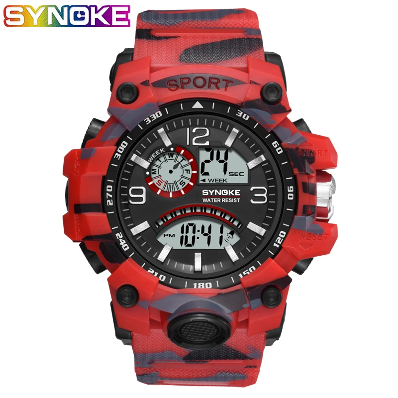 Best Selling Men's Sport Watch LED Waterproof Multi-function Outdoor Camouflage Digital Watch Relogio Masculino Electronic Clock
Best Selling Men's Sport Watch LED Waterproof Multi-function Outdoor Camouflage Digital Watch Relogio Masculino Electronic Clock