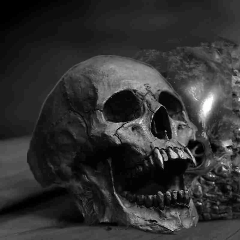 Мода мужской старинные Винтаж вампира изображен череп челюсти кольца Для мужчин