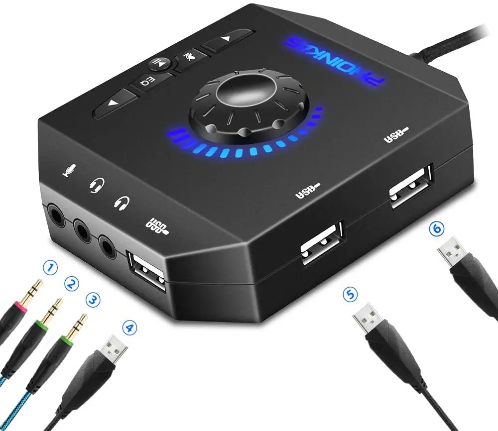 External Sound Card, USB Audio Adapter with 3.5mm Headphone and Microphone Jack, Volume Control, Stereo Sound Card Plug Play
External Sound Card, USB Audio Adapter with 3.5mm Headphone and Microphone Jack, Volume Control, Stereo Sound Card Plug Play