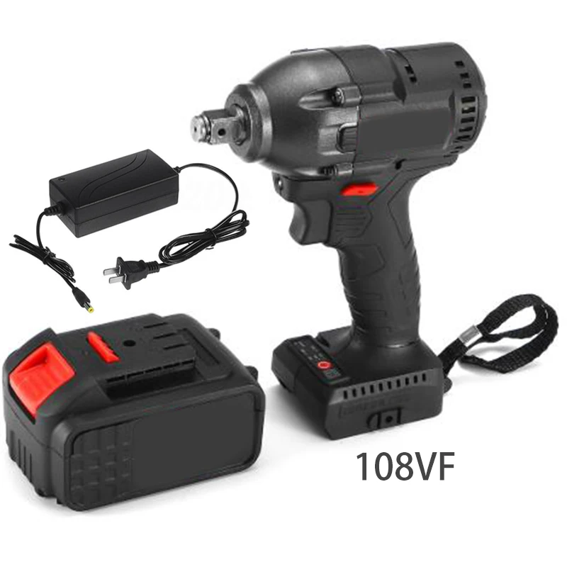 330nm Electric Impact Wrench Wireless Brushless Motor Rechargeable with Battery LED lights US 0-3400 rpm
330nm Electric Impact Wrench Wireless Brushless Motor Rechargeable with Battery LED lights US 0-3400 rpm