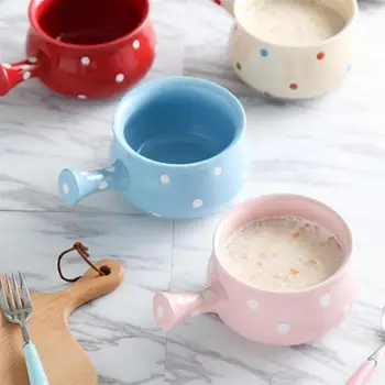 Adorable Wave Point Ceramic Bowl Creative Instant Noodle Bowl Kitchen Breakfast Bowl Tableware with Handle
Adorable Wave Point Ceramic Bowl Creative Instant Noodle Bowl Kitchen Breakfast Bowl Tableware with Handle
