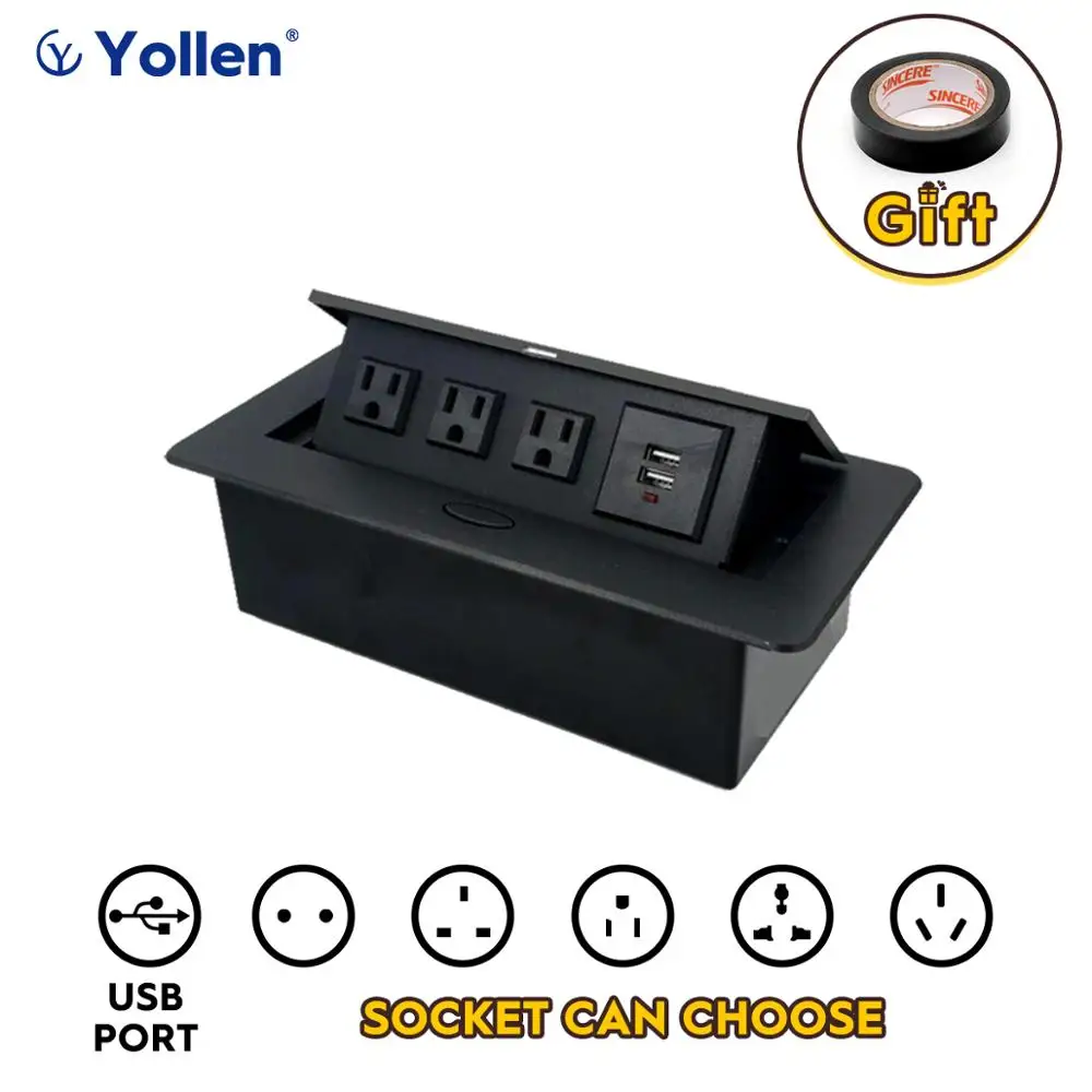 All Aluminum Panel US Standard Hidden Type Table Socket 3 Way Electrical Outlet Modular Power USB+EUR/UK/Universal/CN Household
All Aluminum Panel US Standard Hidden Type Table Socket 3 Way Electrical Outlet Modular Power USB+EUR/UK/Universal/CN Household