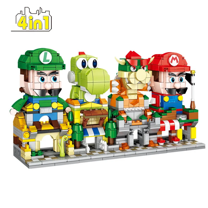 4 In1 Street View Super Game Mario City Architecture Creator Expert Shop Store Building Blocks Sets Bricks Model Toys for Boys
4 In1 Street View Super Game Mario City Architecture Creator Expert Shop Store Building Blocks Sets Bricks Model Toys for Boys