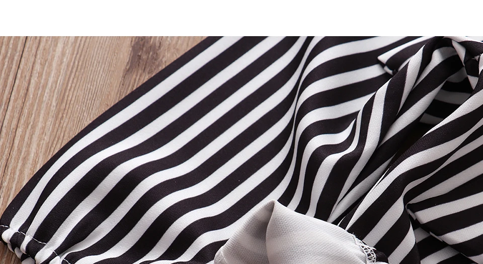 Newborn Baby Girl Clothes Set Fashion Autumn Long Sleeve Solid Color Romper Tops Stripe Pants Headband Infant Clothing Outfits