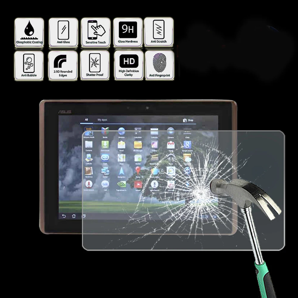 Tablet Tempered Glass Screen Protector Cover for Asus Eee Pad Transformer TF101 - Ultra-thin Screen Film Protector Guard Cover
Tablet Tempered Glass Screen Protector Cover for Asus Eee Pad Transformer TF101 - Ultra-thin Screen Film Protector Guard Cover